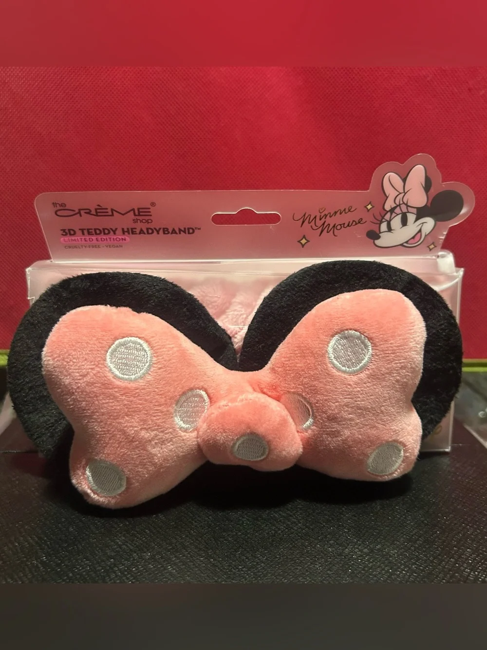 The Crème Shop x Disney Minnie Mouse Self Care Bundle! Headband, Shower Cap & Ic